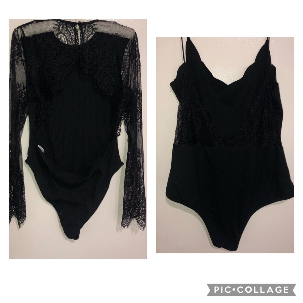 Bundle Shein black bodysuits with lace. Sizes XL /OXL